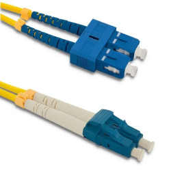 Qoltec Patchcord światłowodowy SC/UPC - LC/UPC Singlemode 9/125 G652D Duplex 1m