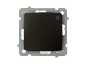 KARO Wyłącznik zwierny przycisk "światło" IP-20 zaciski gwintowe czekoladowy metalik ŁP-5S/m/40 OSPEL