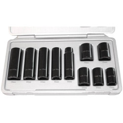 Aerotec 2009614 Socket Bit Set 11 Parts Durable Metric Sockets