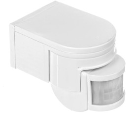 Czujnik ruchu Kanlux SLICK JQ-L-W PIR 1200W IP44 nadbudowywany zasięg do 12m 160st., 20st. 3–2000 lx biały 08390