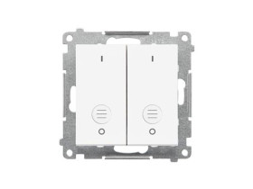 SIMON 55 Wyłącznik dwubiegunowy podwójny szybkozłącza biały mat TW22A.01/111 KONTAKT SIMON