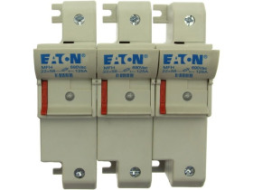 Podstawa bezpiecznikowa 3P+N 125A 22x58 LV Neon Indicator Fuse Holder CH223DNIU EATON