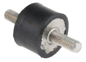 Podstawka antywibracyjna M8 średnica 30mm wysokość całkowita 20mm Cylinder męski-męski wysokość stopki 20mm