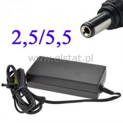 Zasilacz impulsowy 12V 5A wtyk + 2.5/5.5