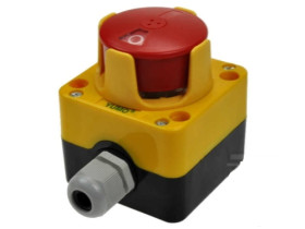 LAY5-JBPN1P kaseta z przyciskiem grzybkowy - bezpieczeństwa