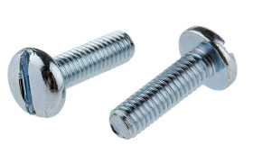 Śruby maszynowe M6 łeb z łbem walcowym soczewkowym Stalowe długość 20.0mm skok 1.0mm