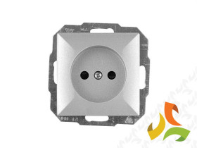 PERŁA Gniazdo pojedyncze srebro metalik PT-15P ABEX