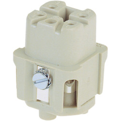 Harting 09 20 004 2711 Han&#xAE; 4 A Insert Female Screw Terminal