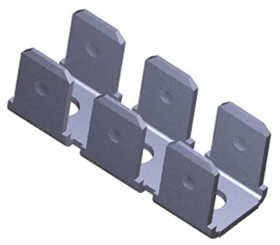 Konektor płaski Męski 6.35 x 0.81mm długość 27.05mm Izolacja: Nieizolowane Cyna