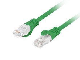 Patchcord kat.6 utp lszh cu 0.25m zielony fluke passed lanberg PCU6-10CU-0025-G