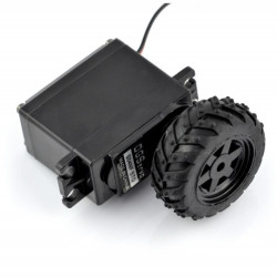 Serwo DGS S04NF praca ciągła 360 z kołem Dagu RS002D