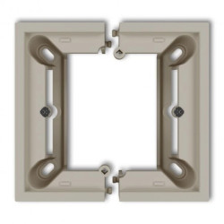 MINI Puszka natynkowa pojedyncza, składana MINI taupe 60DPU-1