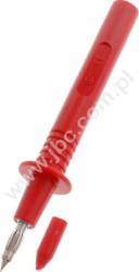 404-IEC-RT Sonda probiercza bezpieczna z gniazdem 4mm, L=115mm, czerwona, ELECTRO-PJP, 404IECRT (jak D-4010)