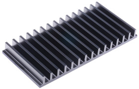 Radiator 75 x 159 x 15mm 2K/W Uniwersalny 19-Calowy Alu