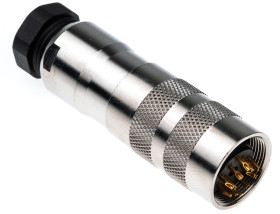 Złącze wielostykowe przemysłowe 12-pinowe Miniaturowe Montaż na kablu Gniazdo binder