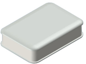 ABS/PC enclosure, (L x W x H) 80 x 56 x 22 mm, light gray (RAL 7035), WK-2.30