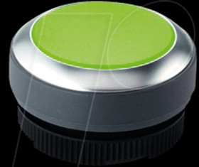 1.30.270.031/2500 FS+ 22 - Push-Button - Metal, Green, Can be Illuminated