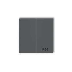 Klawisze podwójne do łączników IP44 (komplet dwóch sztuk) grafitowy mat 28MKLH-2 LA-MI-KL-02-28-00-00