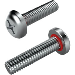 Flat head screw, PH cross slot, M4, Ø 8 mm, 12 mm, steel, ISO 7045, 001.57.459