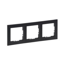 SUNO Ramka trzykrotna wzorzysta czerń 721573