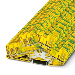 Dwurzędowa złączka szynowa Phoenix Contact 26 → 12AWGWciskane PTTBS 2.5-TWIN/2P-PE