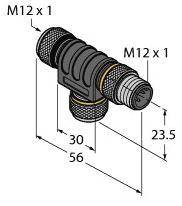Turck 100000152 Rozdzielacz i adapter czujnika/aktuatora VT2-FKM5-FKM5-FSM5/YE, 1 szt.