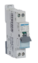 Wyłącznik nadprądowy MCB, Typ C, 2-biegunowy, 25A, 240 → 400V, na szynę DIN, Hager, MJT