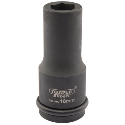 Draper Expert 05050 Expert 18mm 3/4&quot; Sq. Dr. Hi-Torq&#xAE; 6 Point Deep Impact Socket