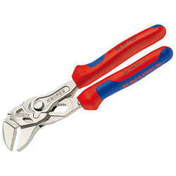 Knipex 86 05 150 SB Pliers Wrench Multi-Component Grip 150mm - 27mm Capacity
