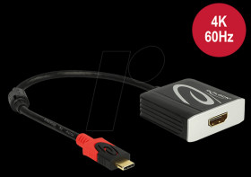62730 USB-C connector to HDMI 4K/60 Hz socket DP-Alt mode