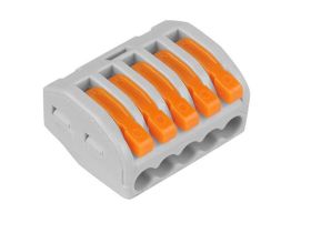 Szybkozłącze kostka elektryczna przelotowa 5 torowa