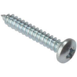 ForgeFix STPP18ZP Self Tapping Screw Pozi Pan Head ZP 1 x 8 Box 200