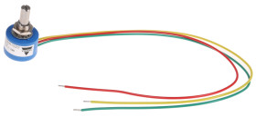 Potencjometr typ Obrotowy Vishay średnica wału 6,35 mm długość wału 22.2mm średnica 22.7mm Montaż panelowy
