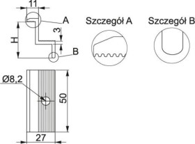 Uchwyt panela boczny 35mm BUF35 897335