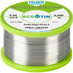 Felder 51760530 ISO-Core Solder Reel Lead-Free Ultra Clear 0.5kg 0.5mm