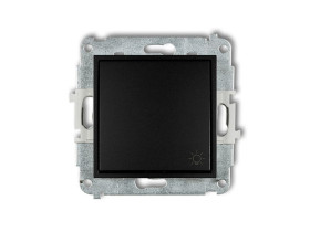 MINI Wyłącznik zwierny przycisk "światło" czarny mat 12MWP-5 KARLIK