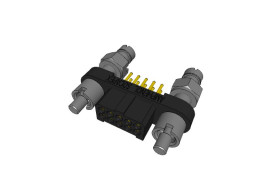 Listwa stykowa PCB 10-pinowe MHDAS raster: 1.27 mm Prosty 2-rzędowe Amphenol Socapex Do montażu na płytce drukowanej W