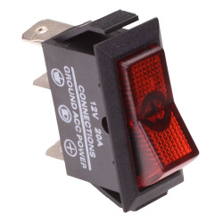 Red 12V Rectangle On-Off Rocker Switch SPST 20A