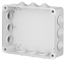 Puszka hermetyczna n/t 305x244x126mm z 12 dławnicami IP55