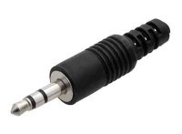 WJM3.5-S Wtyk JACK 3.5 lutowany na kabel, stereo, prosty