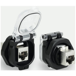 L&#xFC;tze 493077 RJ45 Recessed Socket 8 pins CAT 6A Shielded PG21