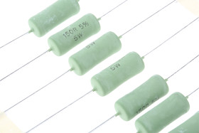 Rezystor 150Ω 5W ±5% -80 → -10ppm/°C drutowy Vishay