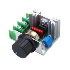 3 szt. 2000W 220V Regulator prędkości sterownika SCR Regulator napięcia Przyciemnianie Dimmer Regulator moduł termostatyczny