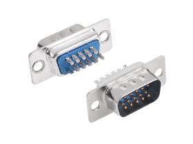 Wtyk HDDB VGA montażowy na kabel męski lutowany