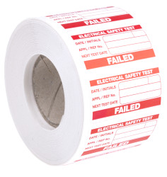 Etykieta testu do testera urządzeń przenośnych (PAT), typ: Etykiety, do użytku z: Drukarka serii PAT (do testera