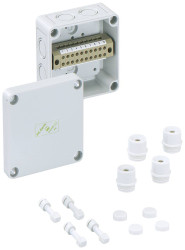 Skrzynka rozdzielcza Spelsberg RKK 4/12-12x4² 61040401, polistyrol (EPS), 110 x 110 x 66 , szary, 1 szt.