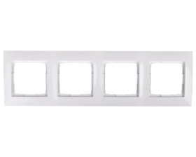 Simon 54 Premium Ramka poczwórna biała /do karton-gips/ DRK4/11