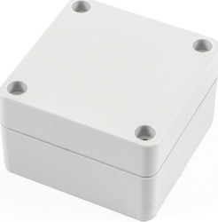 ABS enclosure, (L x W x H) 66 x 66 x 41 mm, light gray (RAL 7035), IP66, 1554BGY