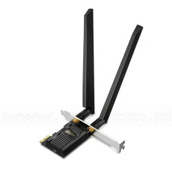 TP-Link Archer TXE72E, Trzypasmowa bezprzewodowa karta sieciowa PCI-Express AXE5400, standard AX, 5400Mbps, Wi-Fi 6E, Bluetooth