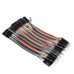 40x 10cm Jumper Wires - Male-Female